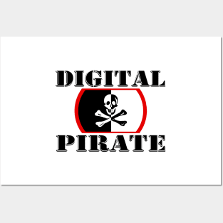 Digital Pirate - Programmer Coding Digital Marketeer Posters and Art